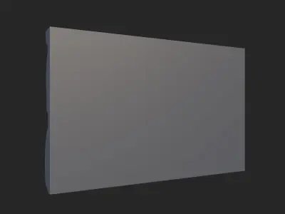 Pitted Stone Wall Segment 3D model