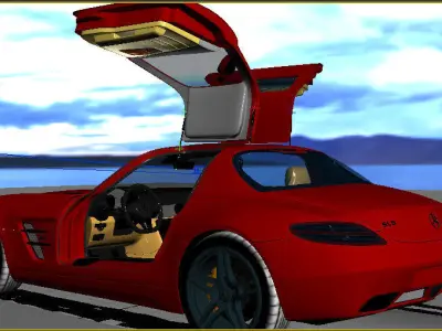 Mercedes Benz SLS 3D model