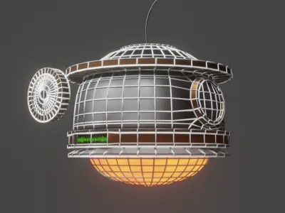 Little Floating Robot Free 3D model