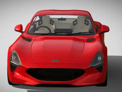 3D Red Car model 3D model