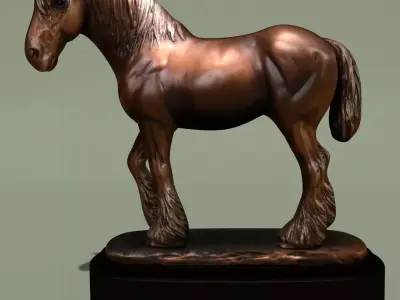 Horse Statuette 2I 3D model