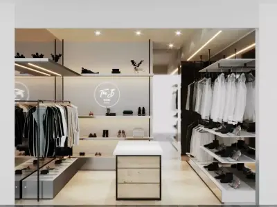 LUXURY CLOTHING STORE INTERIOR DESIGN 3D model 3D model