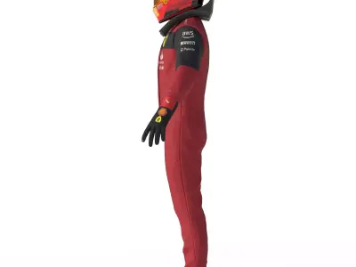 F1 Ferrari Suit 2023 3D model