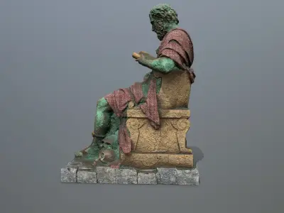 statue 1 Low-poly 3D model