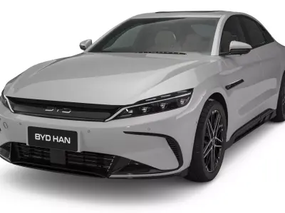 2025 BYD Han EV With Interior 3D model
