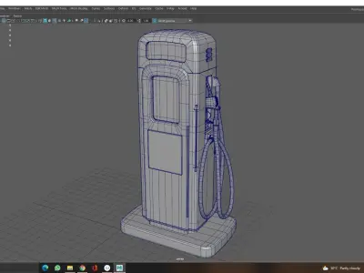 Fuel Machine Low-poly 3D model
