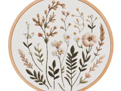 Embroidery Decoration item 10 Low-poly 3D model