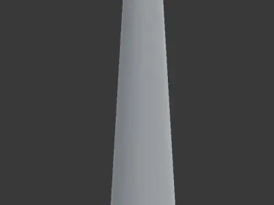 Modern White Vase 3D model