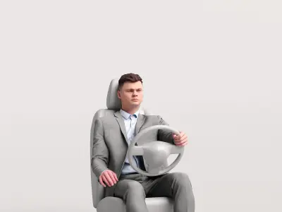 Humano Driving Man 2011-2 3D model