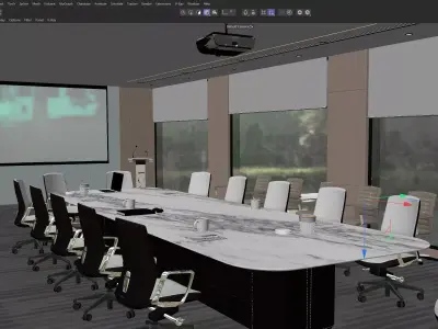 Luxury Corporate Conference Room 049 3D model
