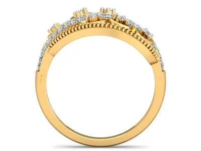 Solitaire Wedding Engagement Ring 3D print model