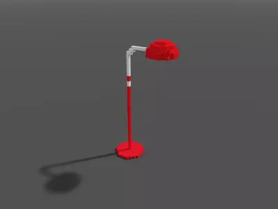Lamp Voxel Low-poly 3D model