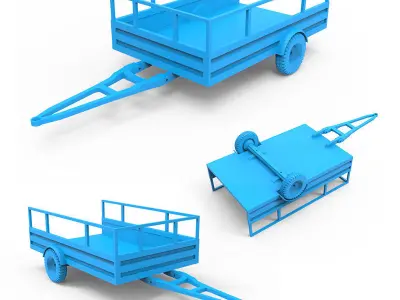 Trailer machine 3D print model