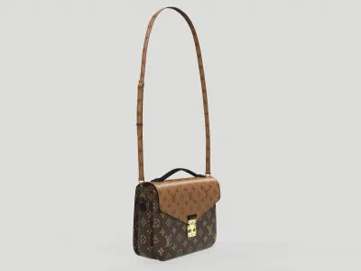 Louis Vuitton Pochette Metis Bag Reverse Monogram Low-poly 3D model