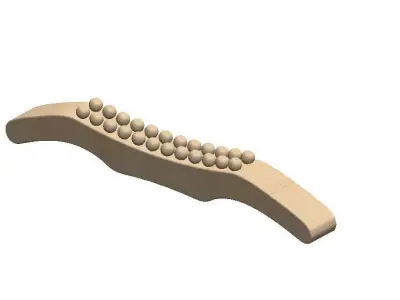 Foot and Back Roller Massagers  SolidWorks model 3D print model