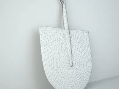 African Handwoven Fan 16 3D model