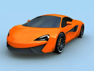 3D model SPORT CAR P1 Low-poly 3D model