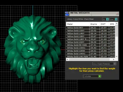 LION ANIMAL PENDANT 3D PRINTABLE MODEL  3D print model