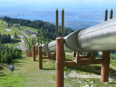 Oil Pipe Line Low-poly 3D model