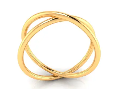 Ring M162 The luxury female abstract ring wedding 3D print model