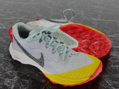 Nike Air Zoom Terra Kiger 7 3D SHOES Low-poly 3D model