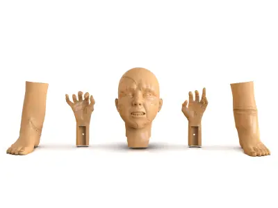 Regan MacNeil Parts 3D print model