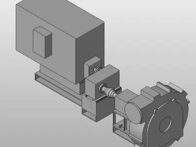 Generic Horizontal Pump pack 1 3D model