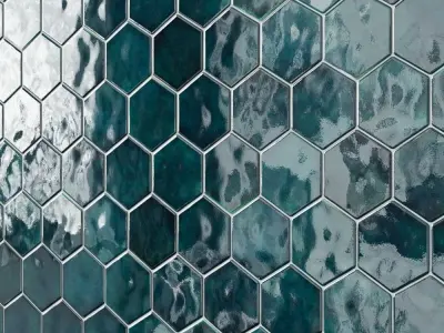 REGULAR HEXAGON Wall tiles 3D model