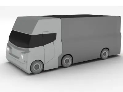 Generic Futuristic Truck 3D model