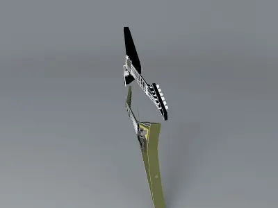 Two Jackson V guitars Free 3D model