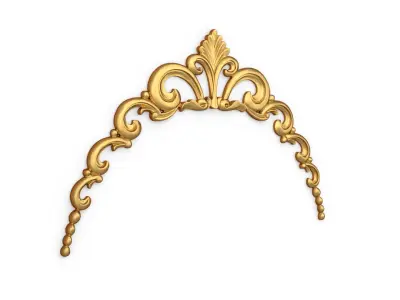 Classic carved decor ornament 370 3D model