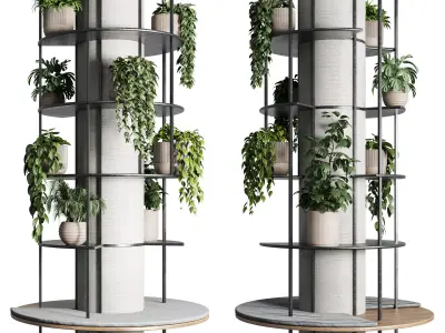 Column plant - pillar plant 03 3D model