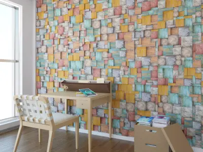 WALL PATTERN CGI INTERIOR Low-poly 3D model