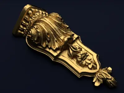 Classic decor ornament v-3D model 28 3D model