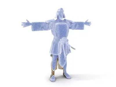 Samurai Warrior Armor model pack Low-poly 3D model