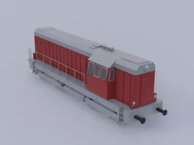 Czech Diesel locomotive 3D model