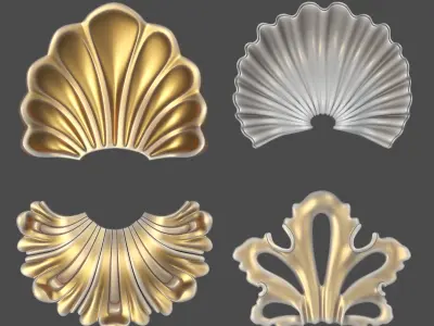 Shell 01 Low-poly 3D model