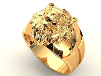 LION RING-ANILLO LEON 3D print model