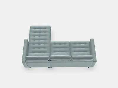 LANDSKRONA 3-seat sofa 8 Low-poly 3D model