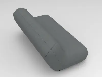 Liver Sofa Low-poly 3D model