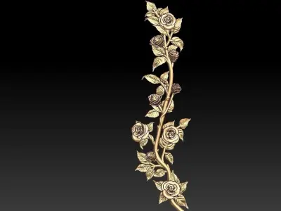 Rose Vine  Pendant 3D print model