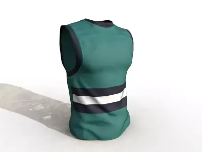 Male TankTop Low-poly 3D model