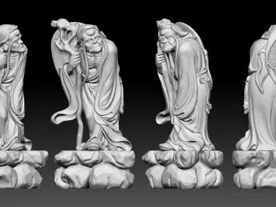 Arhat long eyelashes  3D print model