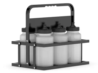 Athletics Water Bottle Carrier Collapsible 3D model
