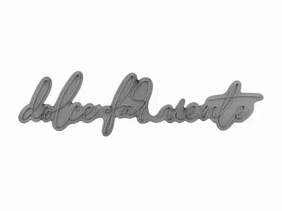 Dolce Far Niente Neon Sign 3D model