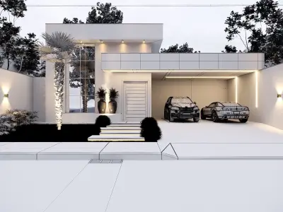 Contemporary Facade 3D model