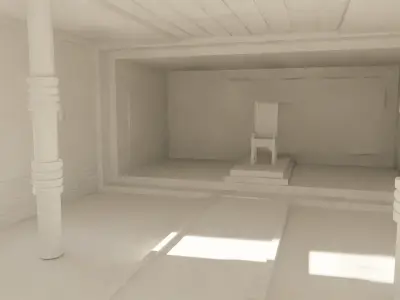 Kings Hall Interior No Material 3D model