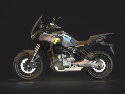 Base model Moto Guzzi Stelvio 2024 3D model