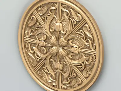 Round rosette 035 3D model