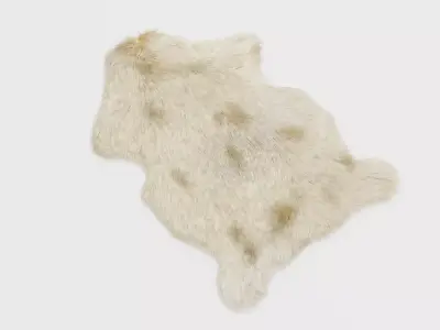 Sheep Skin Rug - Realistic Animal Hide 3D model
